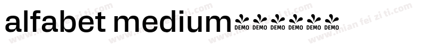 alfabet medium字体转换